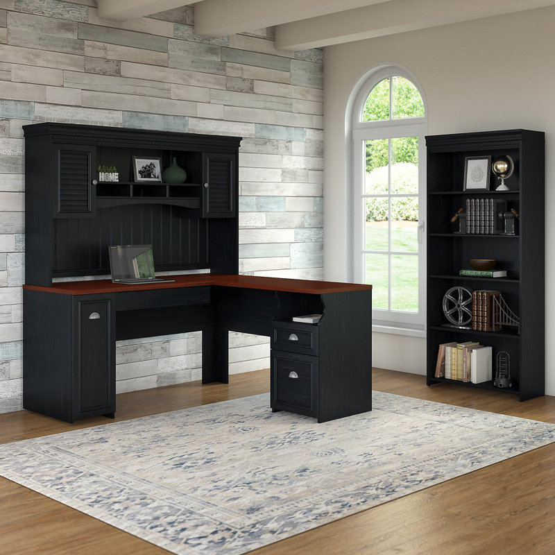 Oakridge Desk with Hutch and Bookcase Set & Reviews Joss & Main
